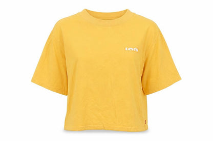 Unisex Adults UK Size XS Levi's Yellow Basic T-Shirt