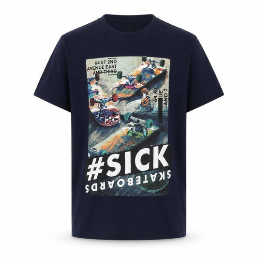 Very Boys Blue Skateboard Graphic T-Shirt 12-13 Years
