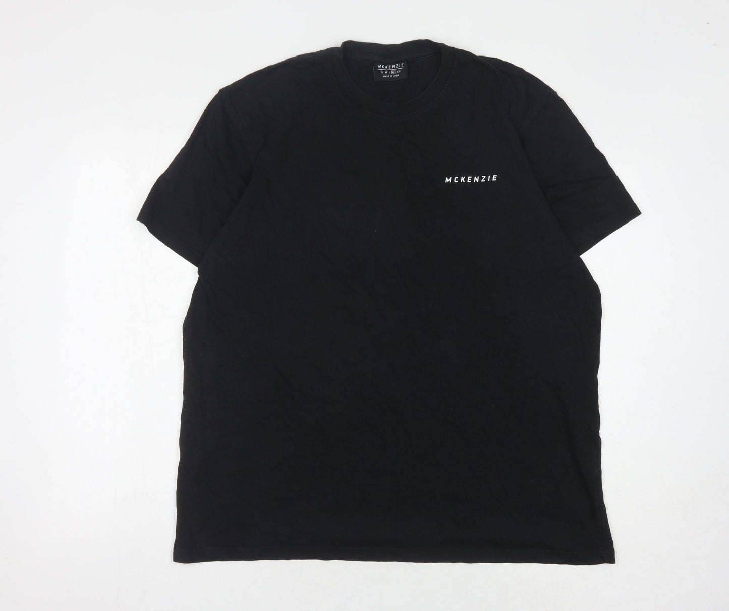 McKenzie Men's Black XL Crew Neck T-Shirt