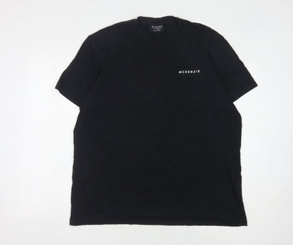 McKenzie Men's Black XL Crew Neck T-Shirt