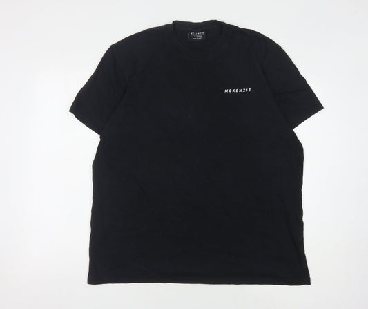 McKenzie Men's Black XL Crew Neck T-Shirt