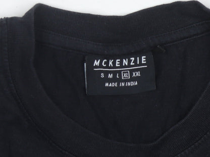 McKenzie Men's Black XL Crew Neck T-Shirt