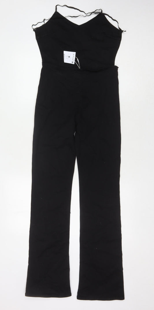 Bershka Women's Black Jumpsuit, Flared, Size S