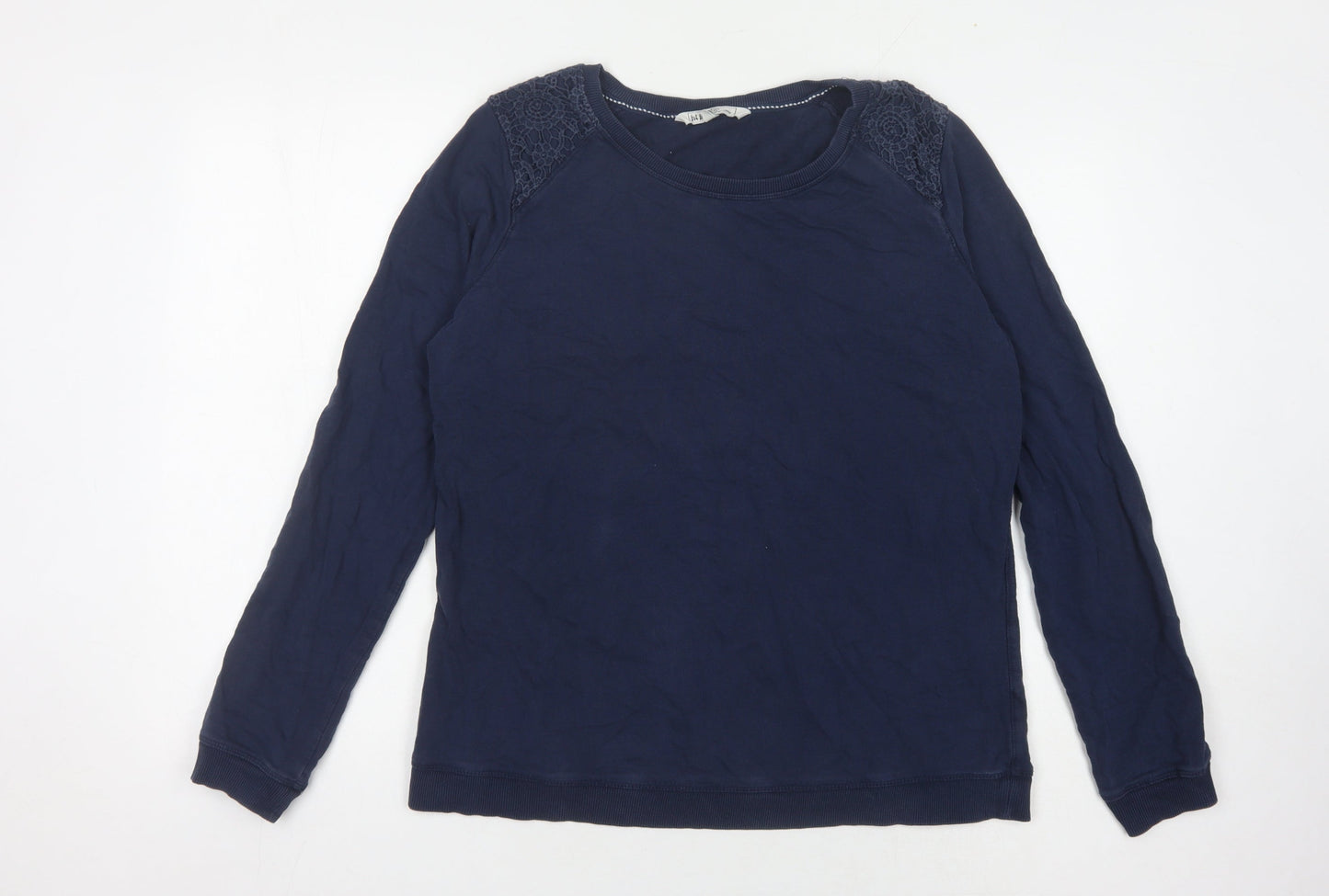 Womens UK Size 14 Fat Face Blue Pullover Sweatshirt