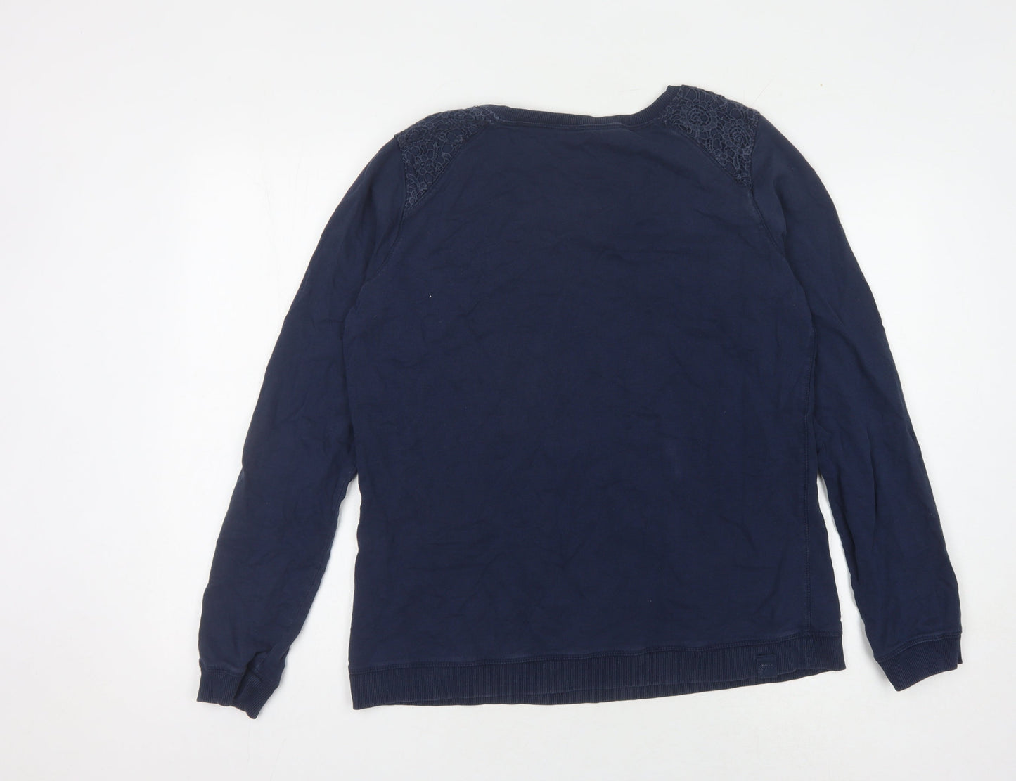 Womens UK Size 14 Fat Face Blue Pullover Sweatshirt