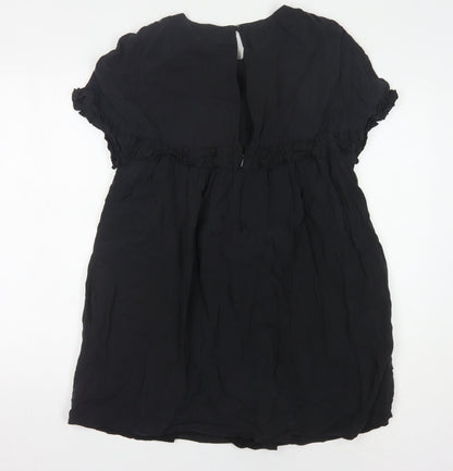 Zara Black Short Sleeve Women's Dress - Size S