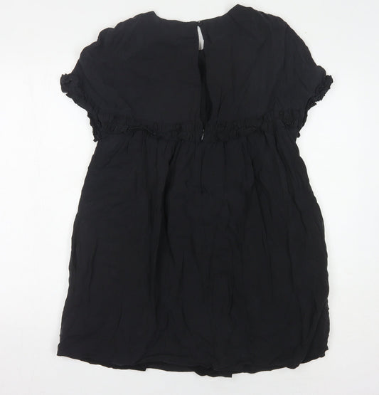 Zara Black Short Sleeve Women's Dress - Size S