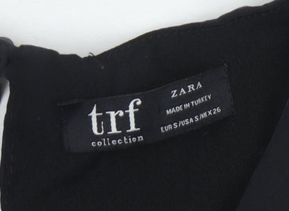 Zara Black Short Sleeve Women's Dress - Size S
