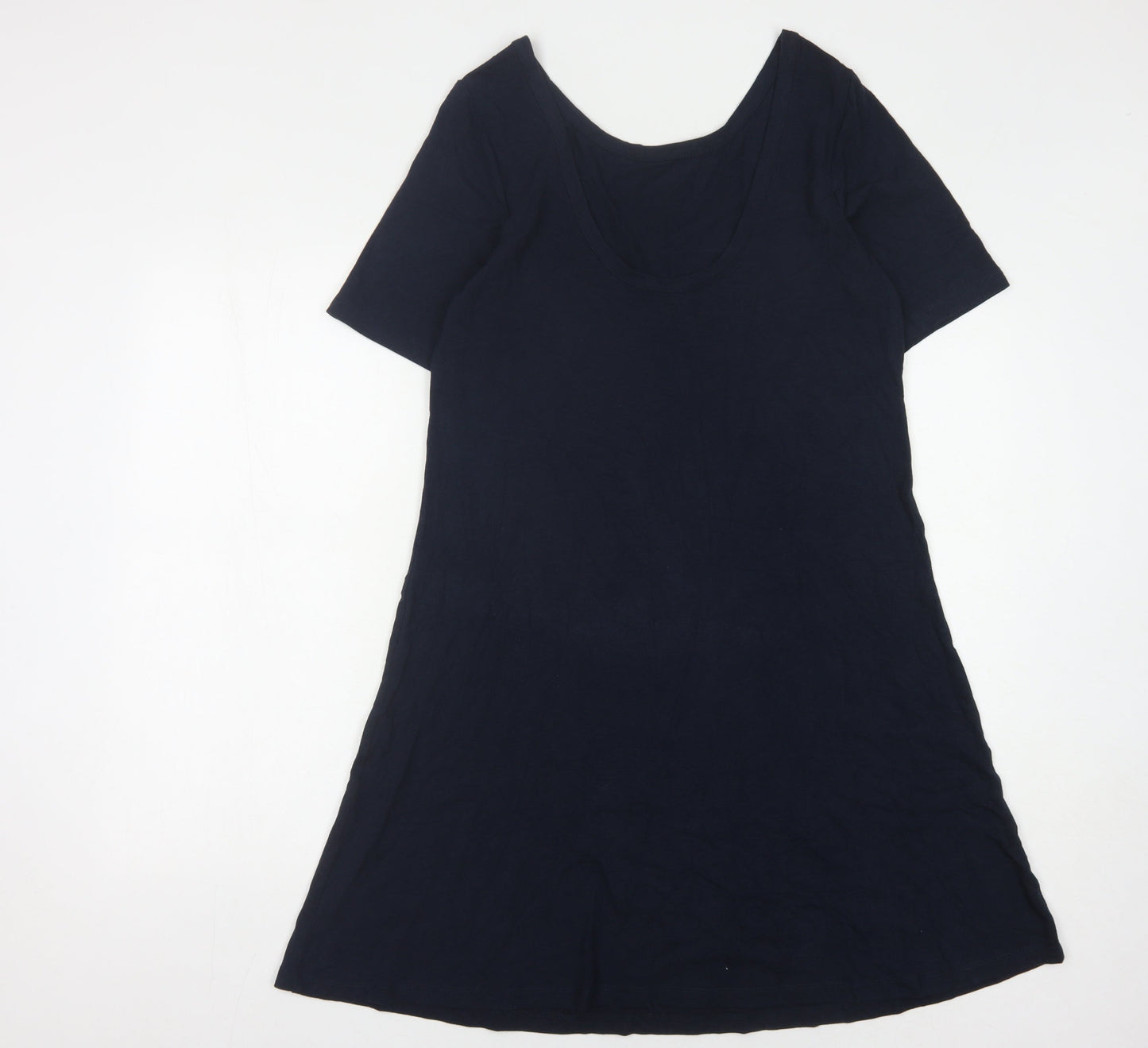 Hush Women's Blue A-Line Dress, Size 12, Short Sleeve