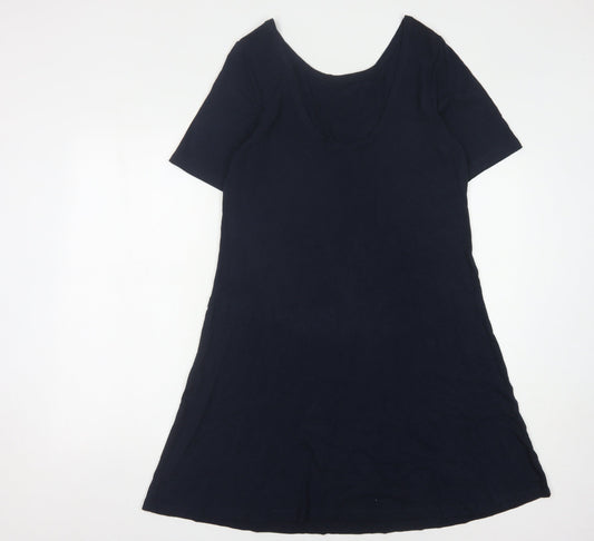 Hush Women's Blue A-Line Dress, Size 12, Short Sleeve