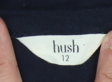 Hush Women's Blue A-Line Dress, Size 12, Short Sleeve