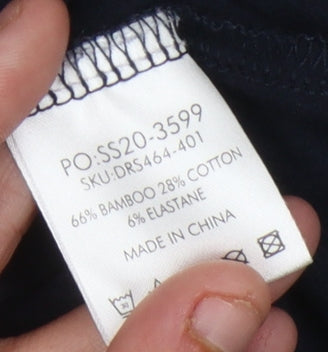 Hush Women's Blue A-Line Dress, Size 12, Short Sleeve