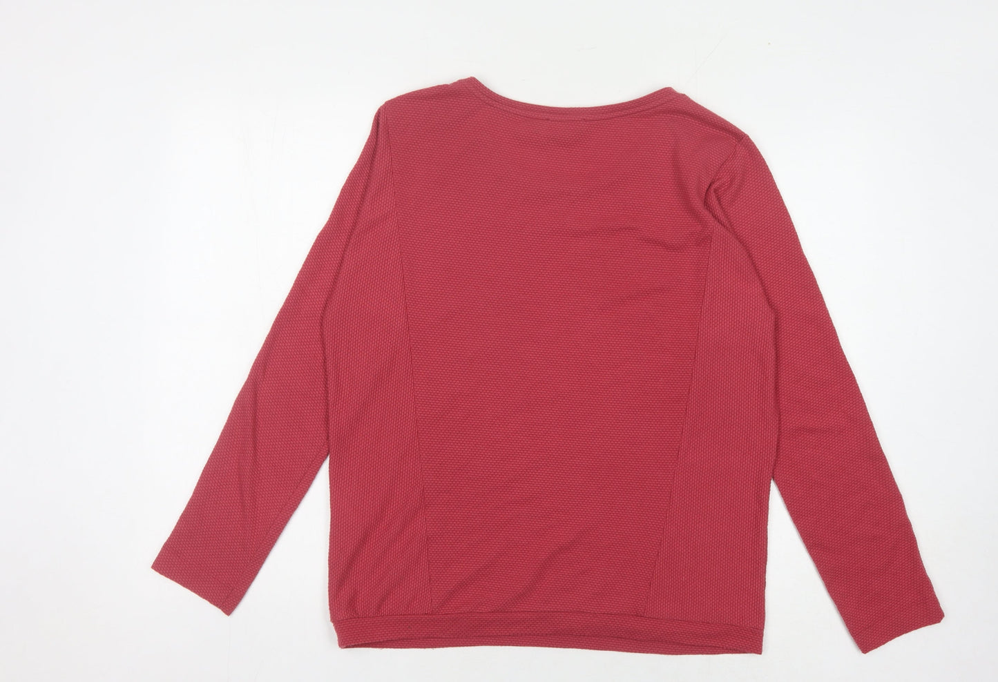 Womens UK Size 12 Street One Red Basic T-Shirt