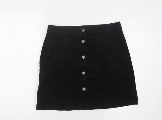 Marks and Spencer Women's Black Knee Length Skirt