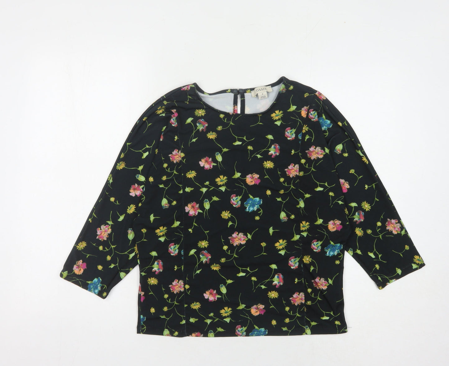 Womens UK Size M Oasis Black  Blouse