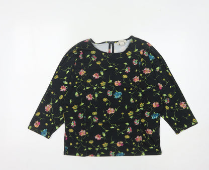 Womens UK Size M Oasis Black  Blouse