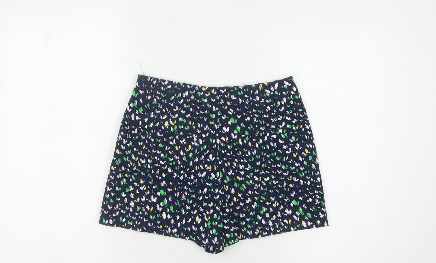 Zara Trafaluc Women's Multicoloured Floral Shorts, Size UK 10