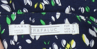 Zara Trafaluc Women's Multicoloured Floral Shorts, Size UK 10