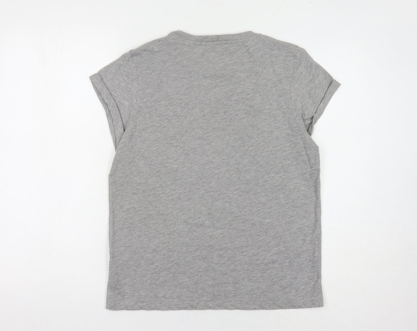 Jack Wills Women's Grey Crew Neck T-Shirt Size 10