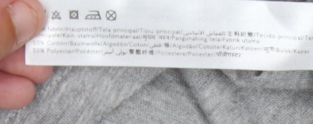 Jack Wills Women's Grey Crew Neck T-Shirt Size 10