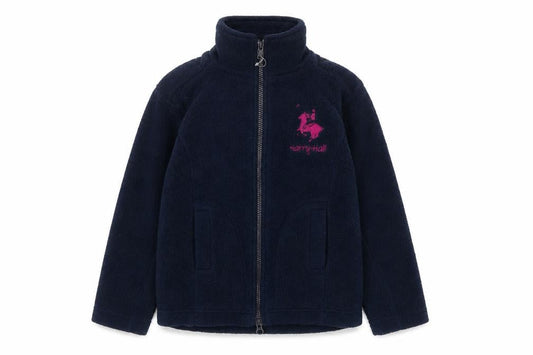 Harry Hall Girls Blue Fleece Jacket 4-5 Years Zip Casual