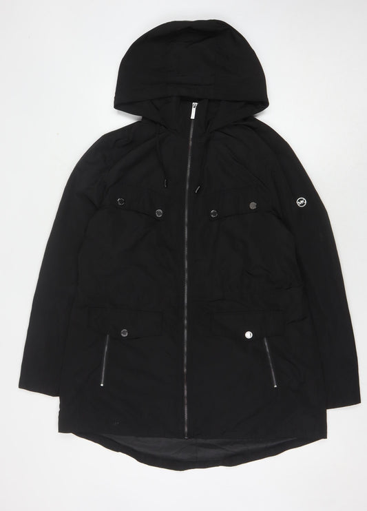 Michael Kors Women's Black Anorak Jacket L