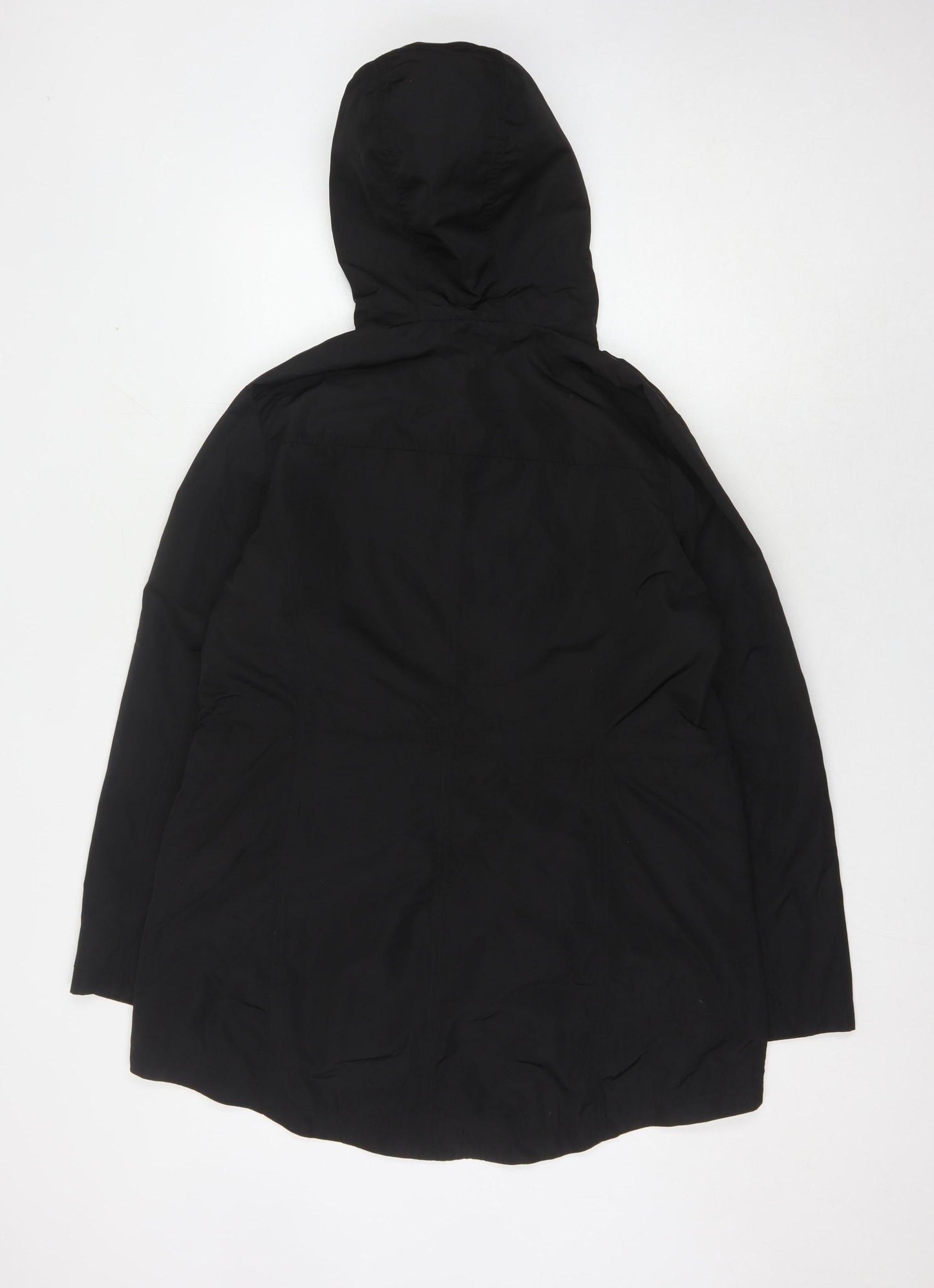Womens UK Size L Michael Kors Black Anorak Coat