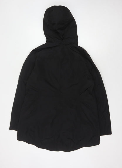 Womens UK Size L Michael Kors Black Anorak Coat