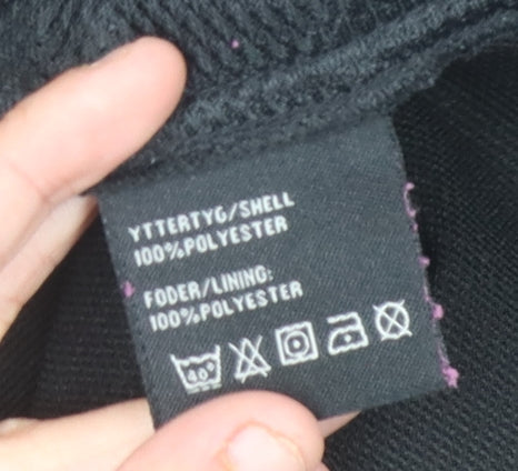 Acode Men's Black Basic Jacket L Hooded Zipped Pockets