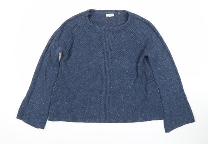 Patract Women's Blue Chunky-Knit Jumper, UK 12