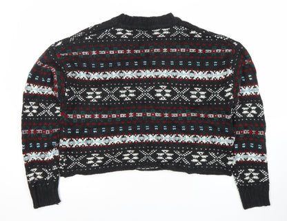 Womens UK Size 8 Pull&Bear Black Pullover Jumper