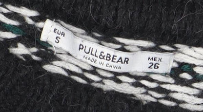 Womens UK Size 8 Pull&Bear Black Pullover Jumper