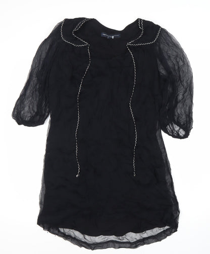 French Connection Women's Black Dress 3/4 Sleeve
