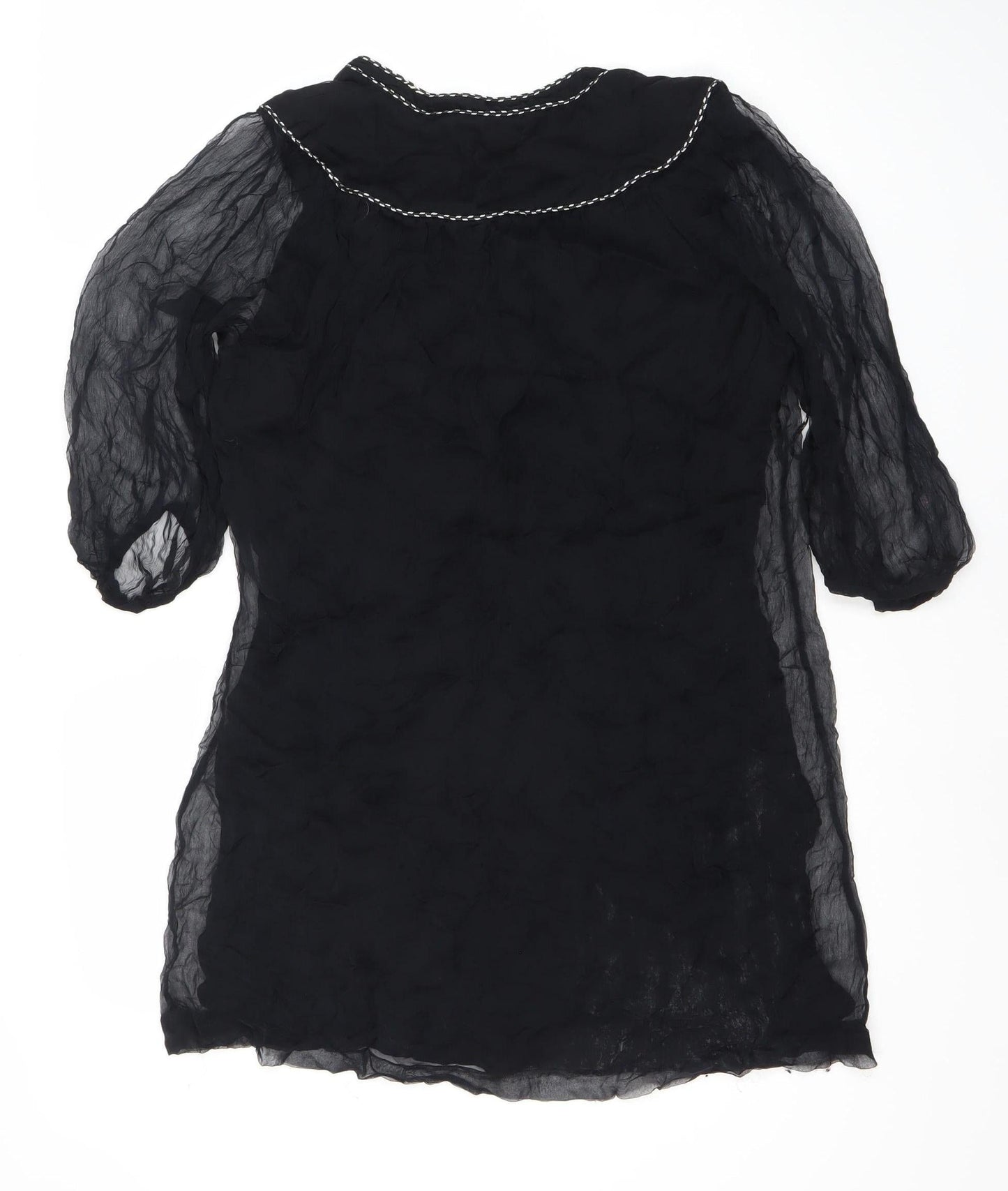 French Connection Women's Black Dress 3/4 Sleeve