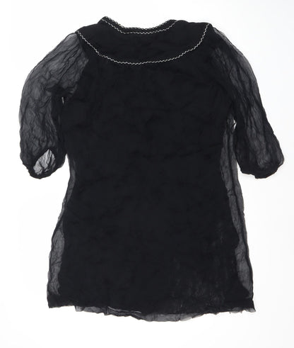 French Connection Women's Black Dress 3/4 Sleeve