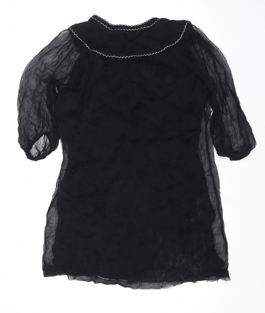 French Connection Women's Black Dress 3/4 Sleeve