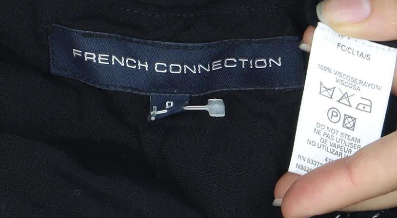 French Connection Women's Black Dress 3/4 Sleeve