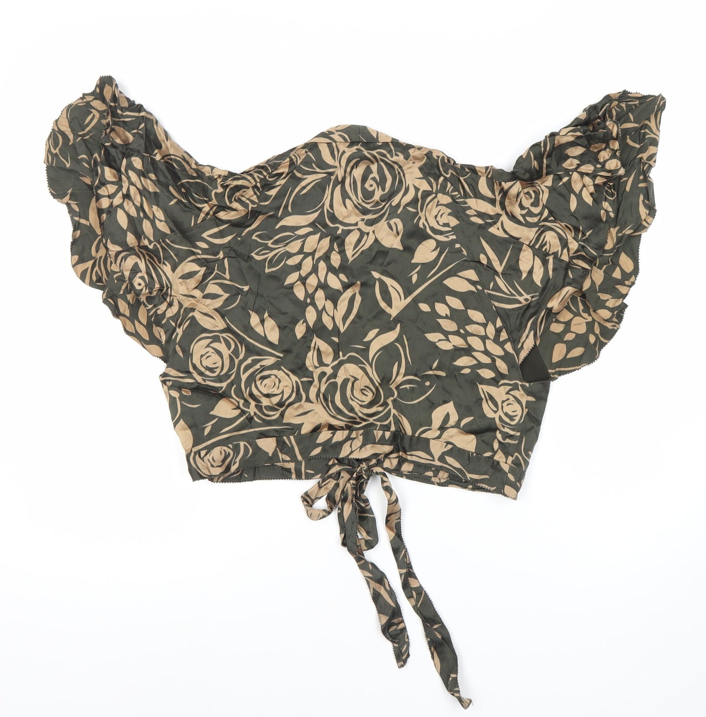 Karen Millen Women's Floral Puff Sleeve Blouse, Size 12