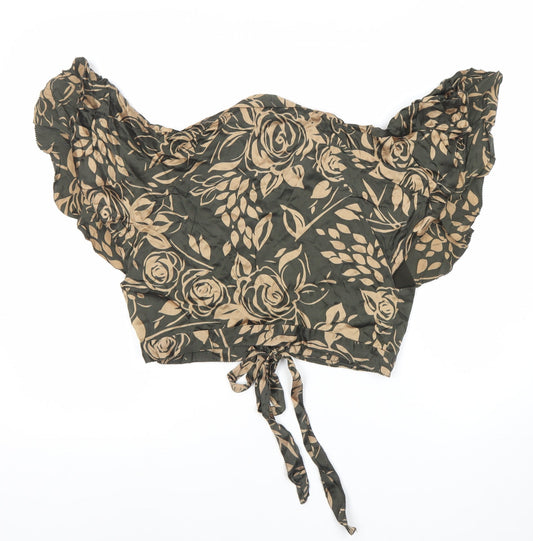 Karen Millen Women's Floral Puff Sleeve Blouse, Size 12