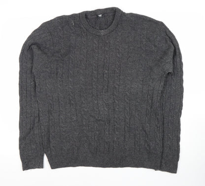 Womens UK Size L Cotton Traders Grey Pullover Jumper