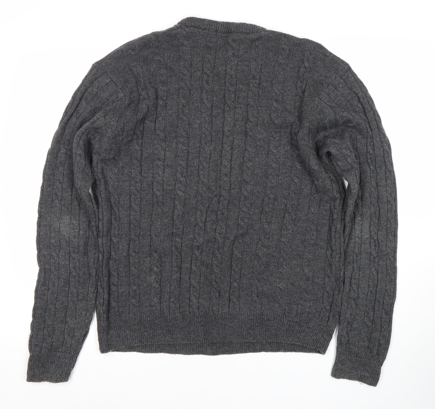 Womens UK Size L Cotton Traders Grey Pullover Jumper