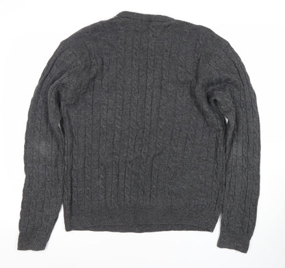 Womens UK Size L Cotton Traders Grey Pullover Jumper