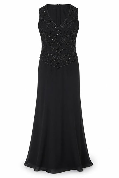 JKara Women's Black Beaded Formal Dress Size 8