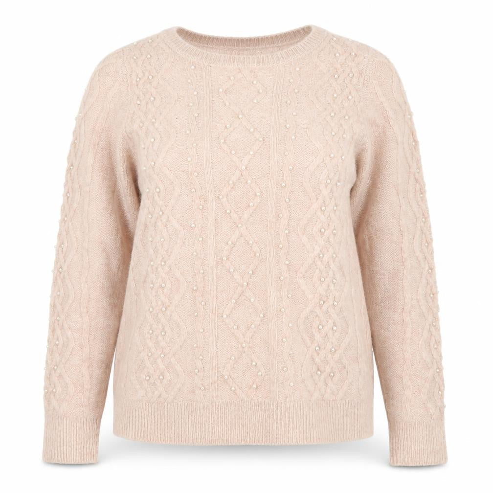 Womens UK Size 12 M&Co Pink Pullover Jumper