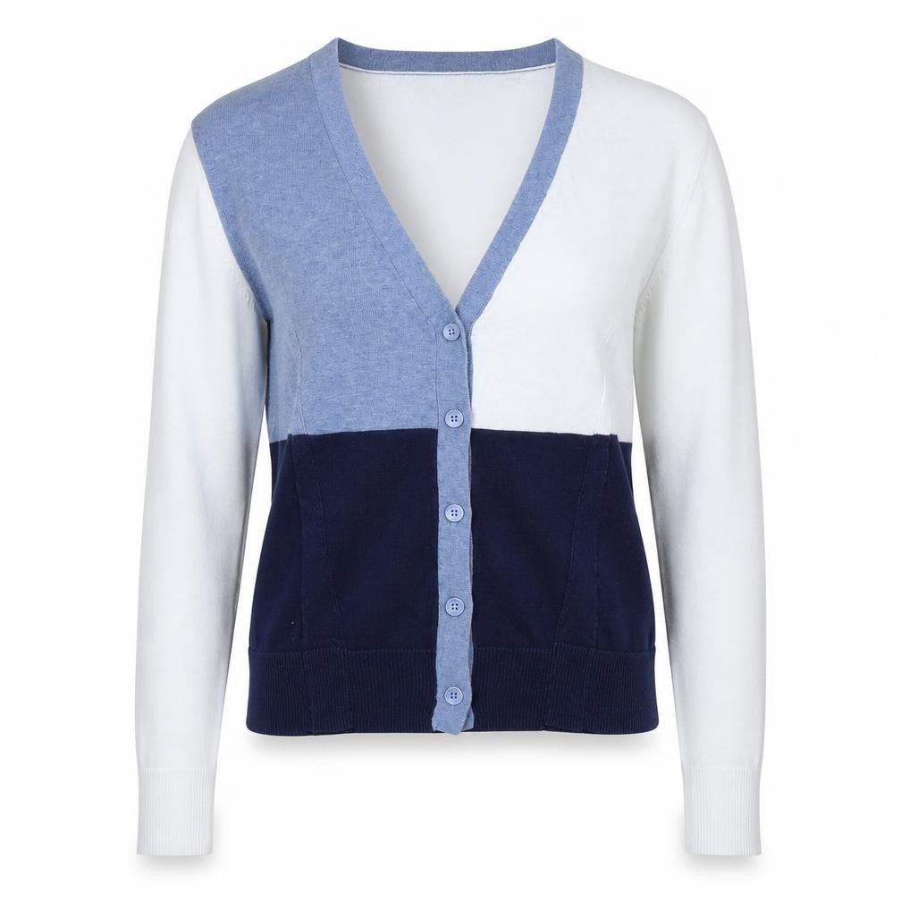 Womens UK Size XS Sandwich Multicoloured Cardigan Jumper