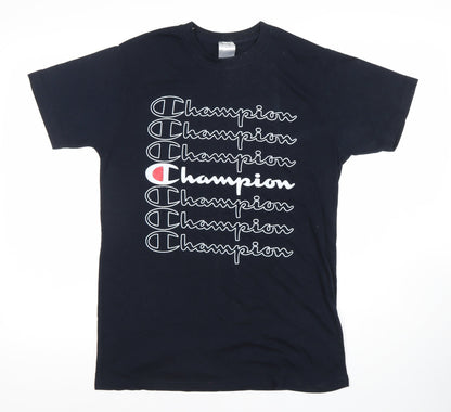 Mens UK Size M Champion Black  T-Shirt