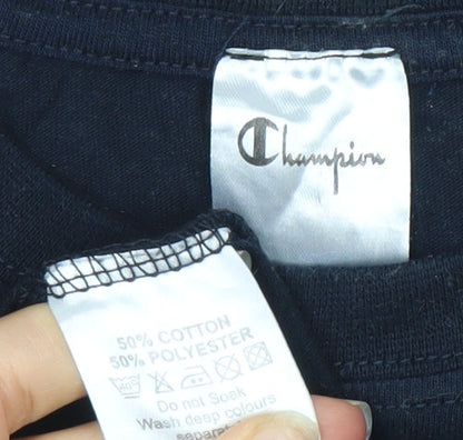 Mens UK Size M Champion Black  T-Shirt