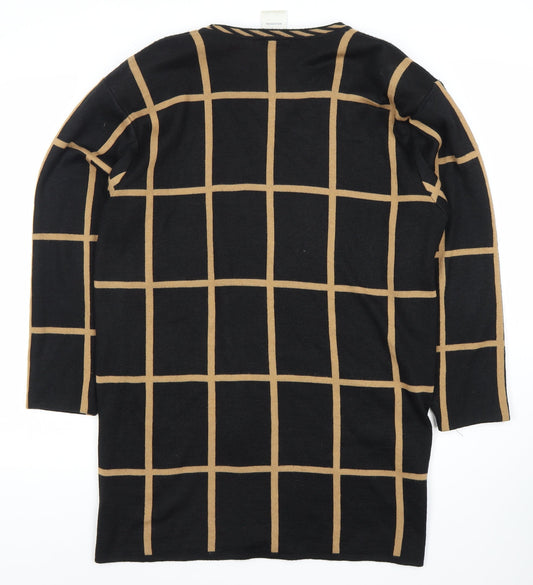 Alexon Women's Black Check Cardigan Medium