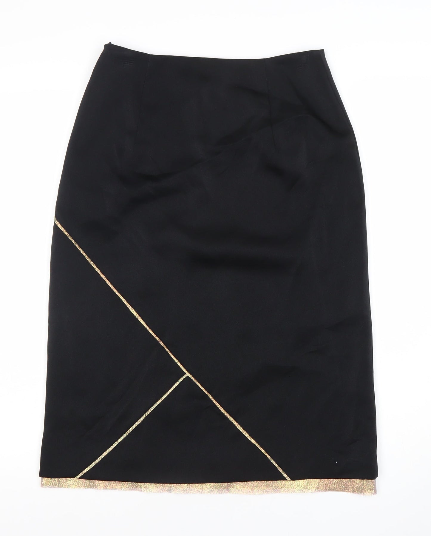 Adolfo Dominguez Women's Black Midi Pencil Skirt, Size 10