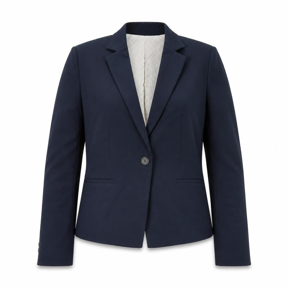 Womens UK Size 12 Zara Basic Regular Blue Blazer